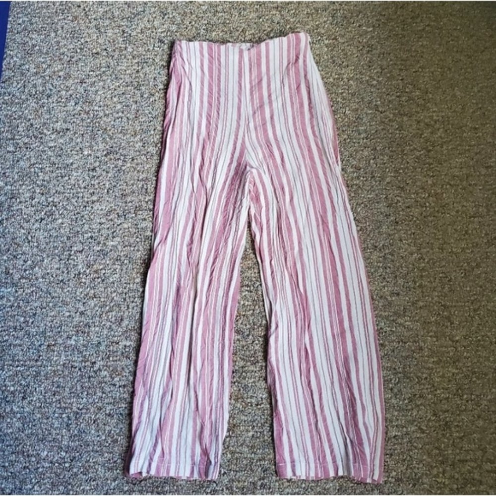 High waisted linen pants